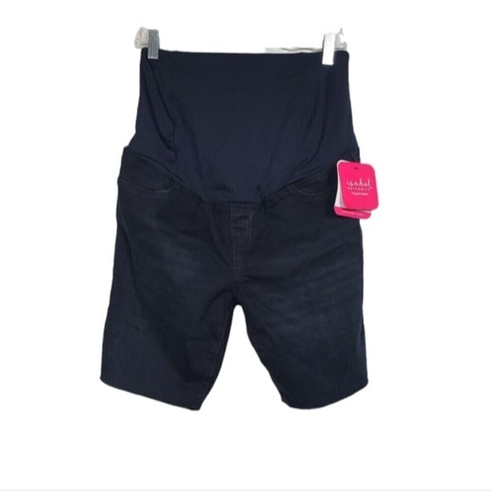 NWT Isabel Maternity By Ingrid & Isabel Bermuda Crossover Panel Shorts 8